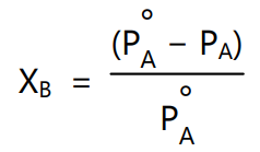 Simplifying equation (6) we get (Raoult’s Law)
