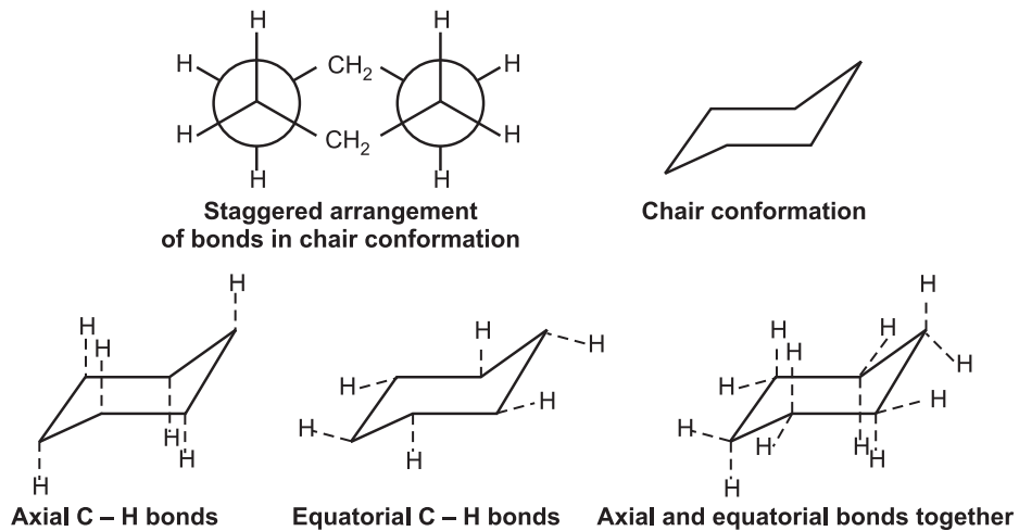 Chair conformation (Conformational Isomerism)
