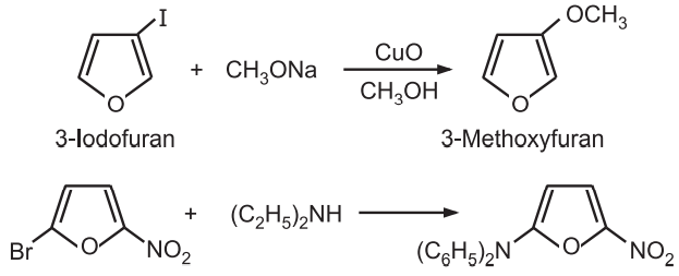 Reactions with nucleophilic reagents