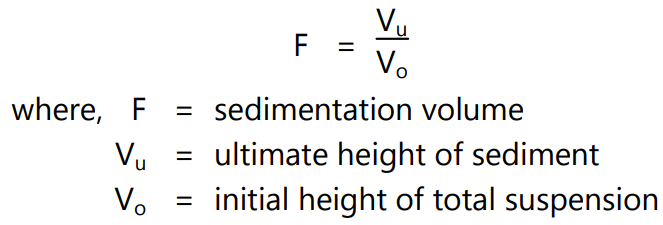 Sedimentation Volume
