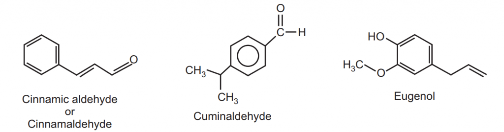 Chemical structure of Cinnamon constituents