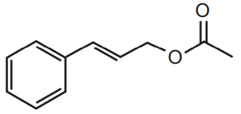 Chemical structure of Cinnamyl acetate