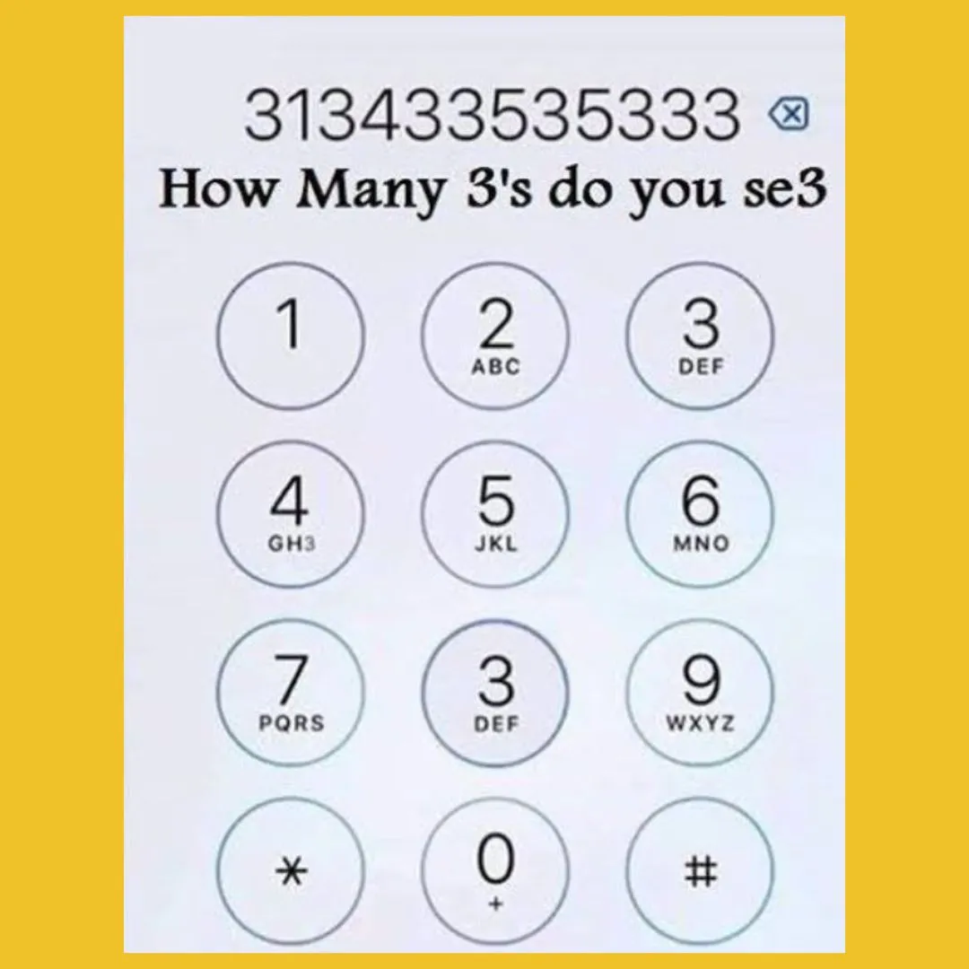 Can You Count All the 3s This Optical Illusion Will Test Your Brainpower