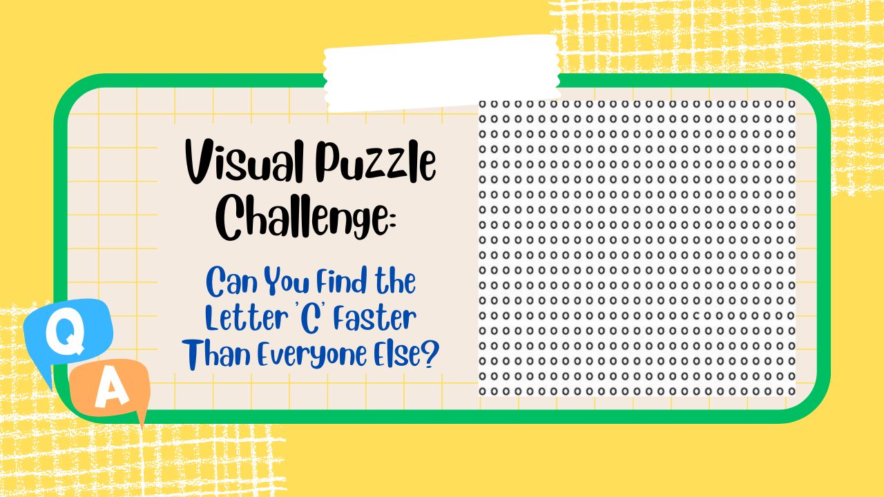 Can You Find the Letter 'C' Faster Than Everyone Else