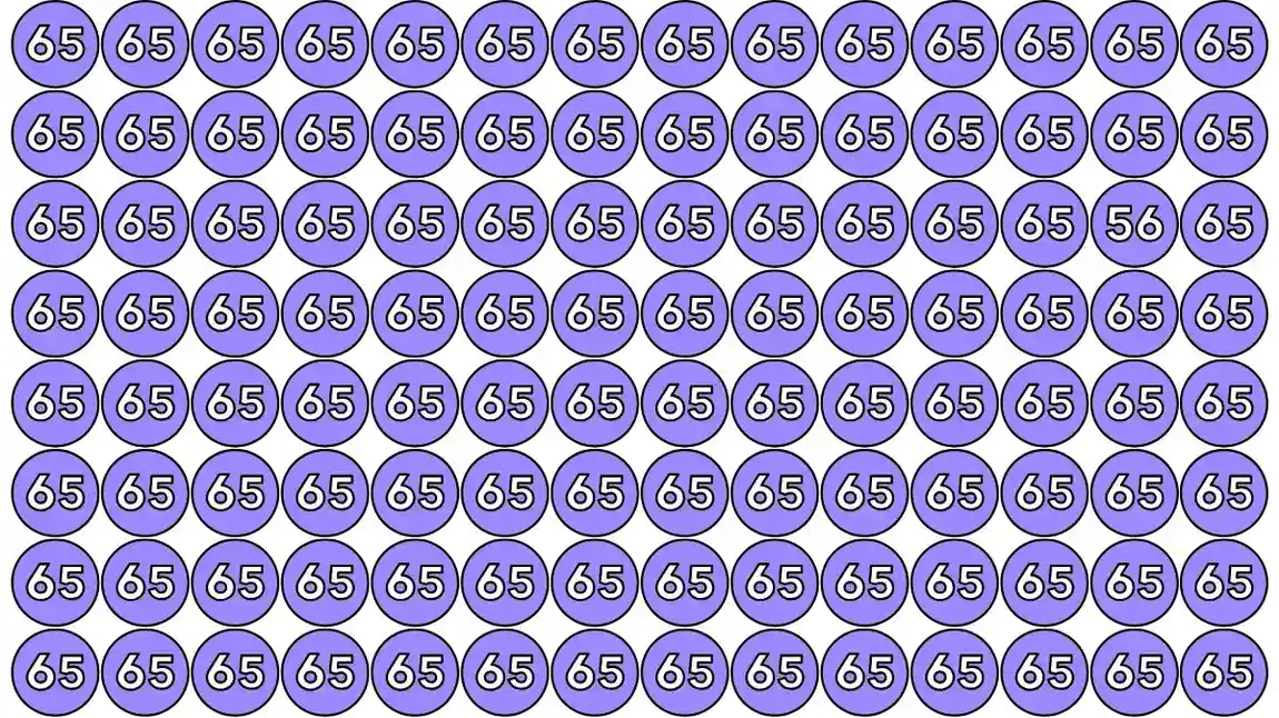 Can You Spot the Hidden 56 Among 65 in Just 6 Seconds