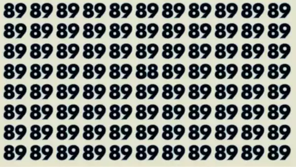 Can You Spot the Hidden 88 Among the 89s in Just 6 Seconds