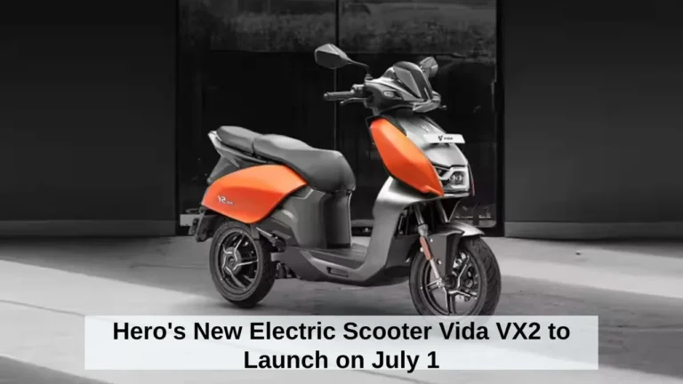 Hero's New Electric Scooter Vida VX2 to Launch on July 1