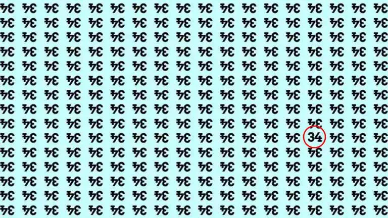Mind-Bending Illusion Spot 34 Hidden Among Inverted 43s in Seconds