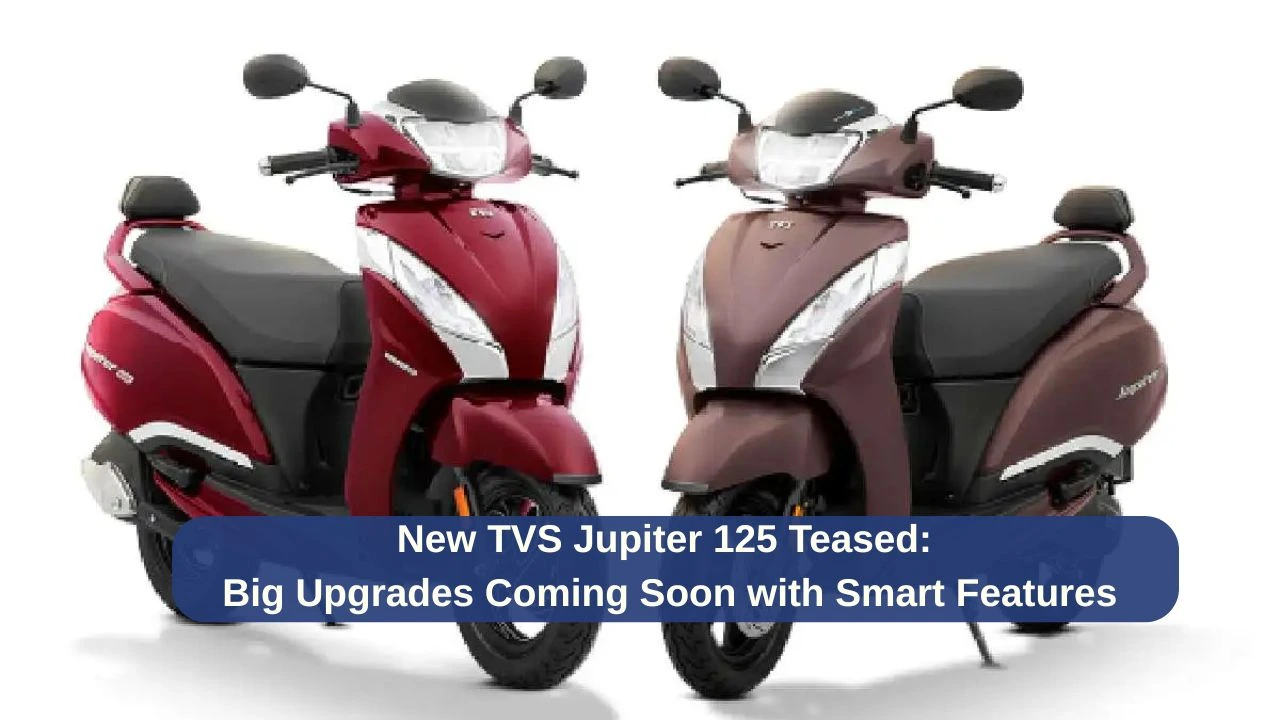 New TVS Jupiter 125 Teased Big Upgrades Coming Soon with Smart Features