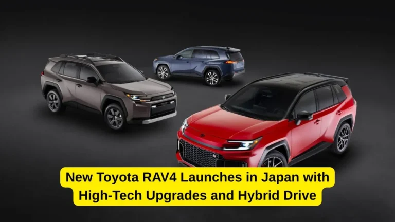 New Toyota RAV4 Launches in Japan with High-Tech Upgrades and Hybrid Drive