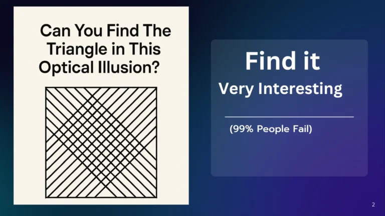 This Picture Has a Hidden Triangle – Only Smart People Can Find It!