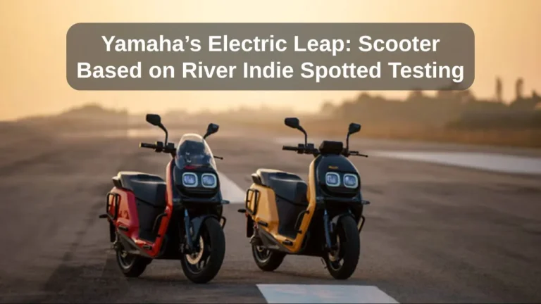Yamaha’s Electric Leap Scooter Based on River Indie Spotted Testing