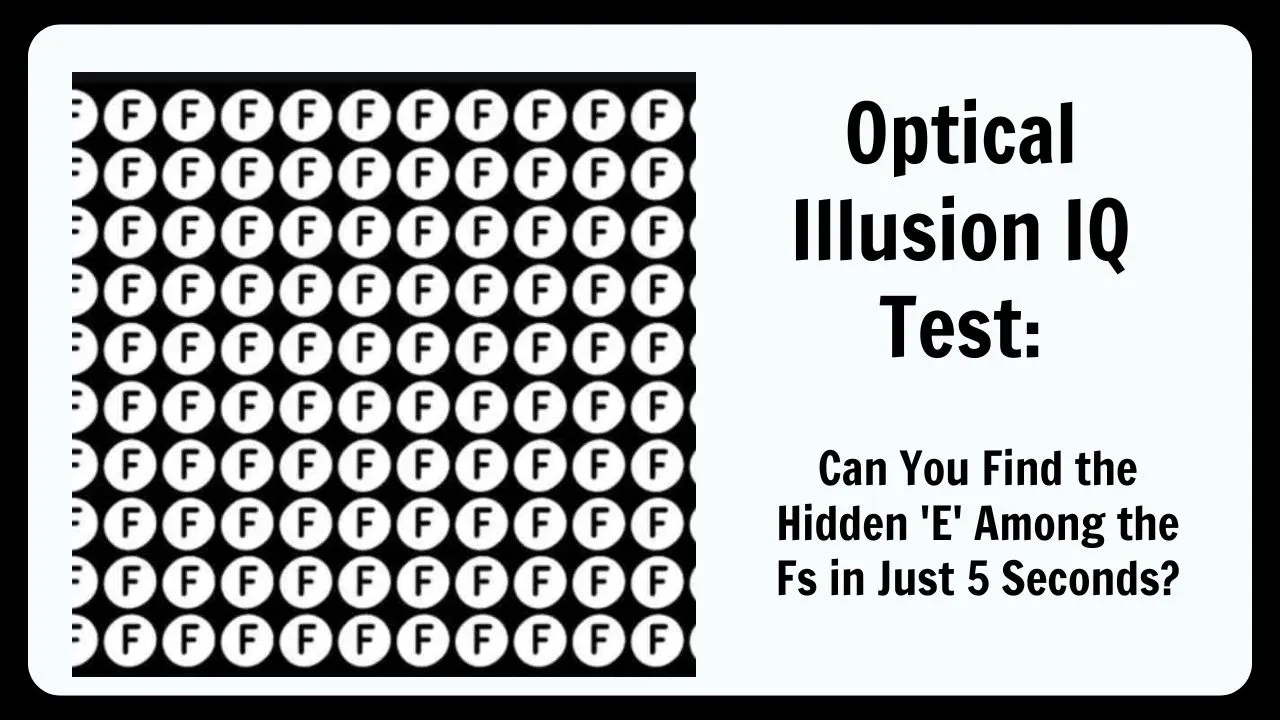 hidden letter E optical illusion