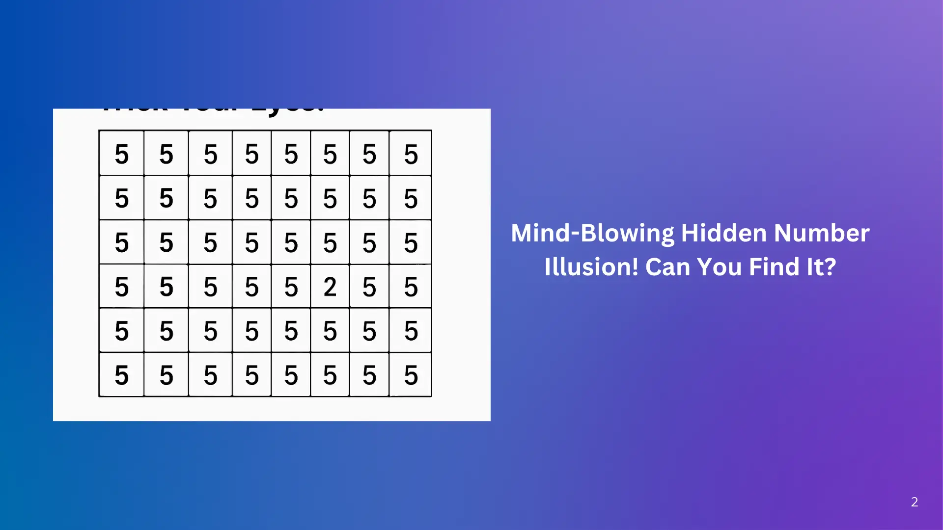 Test Your Eyes: Can You Beat This Hidden Number Game?