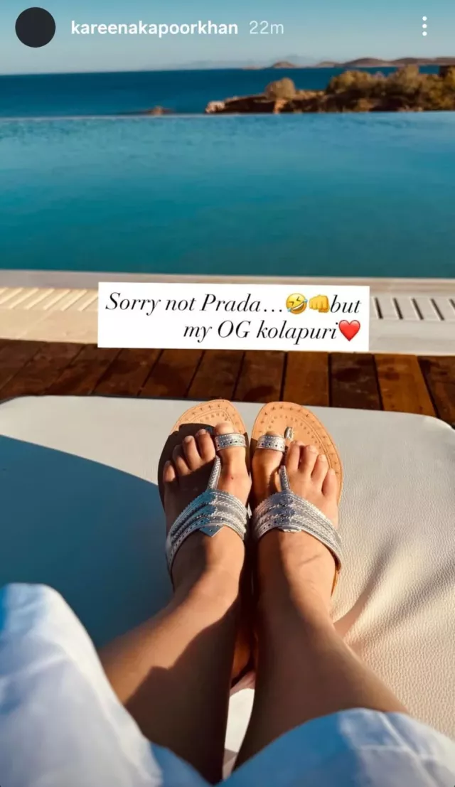 Rs. 1.2 Lakh Prada Sandals or Desi Kohlapuris? Kareena Picks Desi!