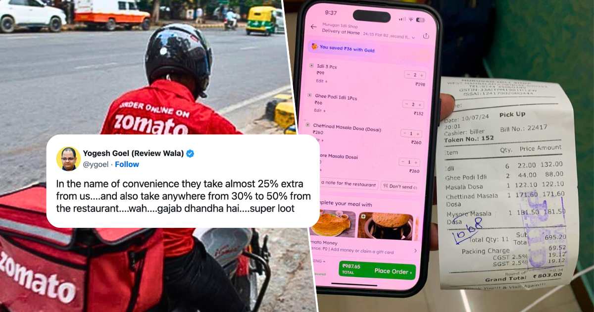 Why are Zomato’s prices higher than restaurants?