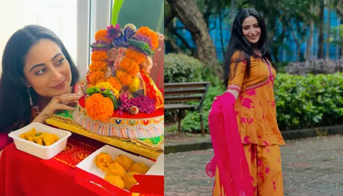 Aishwarya Sharma’s Solo Ganpati Celebration Sparks Separation Buzz With Neil Bhatt
