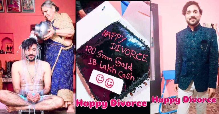 Man Celebrates Divorce With Milk Bath and ‘Happy Divorced’ Cake, Video Goes Viral